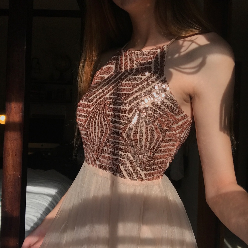 Pink Sequin Dress